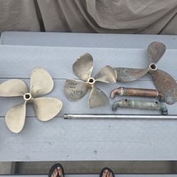 17X 13 By 1 1/4 B Propellers, One Good One Damaged,  the Oil Transmission  Coolers Out Of My 32.7 Bayliner  Including The Saft.