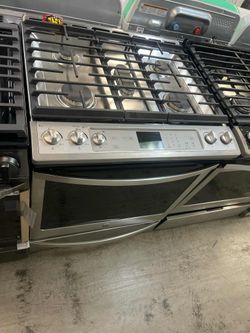 KENMORE 30" STAINLESS STEEL SLIDE IN 5 BURNER GAS STOVE CONVECTION OVEN 