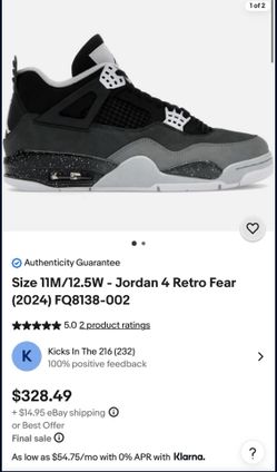 Jordan 4 Fear 11