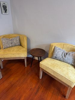 George Oliver Mustard Yellow Chairs