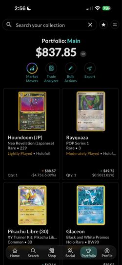 Selling pokemon collection https://offerup.com/redirect/?o=aHR0cHM6Ly9hcHAuZ2V0Y29sbGVjdHIuY29tL3Nob3djYXNlL3Byb2ZpbGUvMjM4YTc4MzEtNGQ4OS00OWUwLWFkNWI