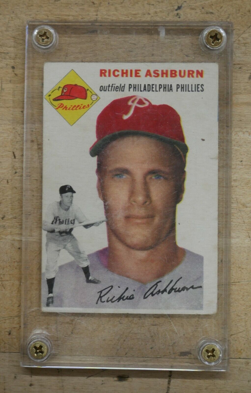 1954 TOPPS #45 RICHIE ASHBURN PHILLIES. COLLECTIBLE. 