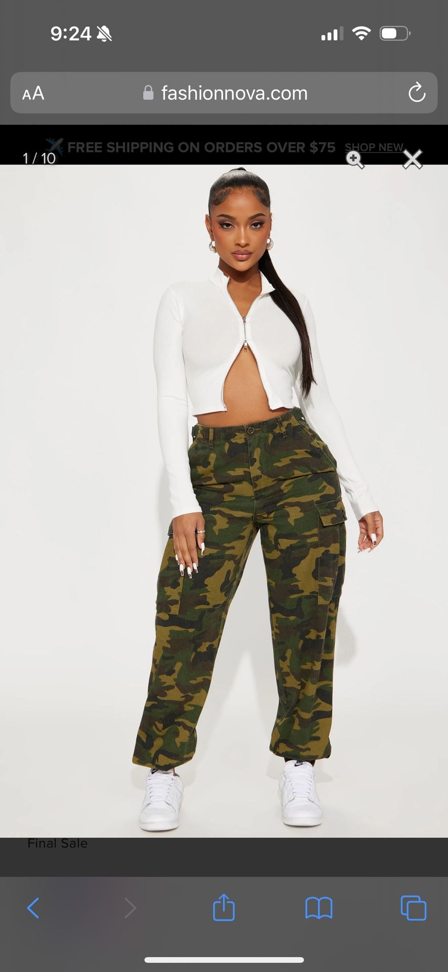 Fashion Nova Cadet Camo Pants