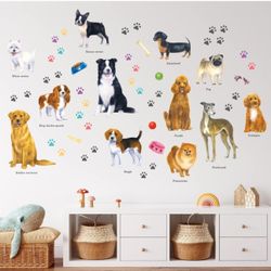 Dogs Wall Decals Stickers