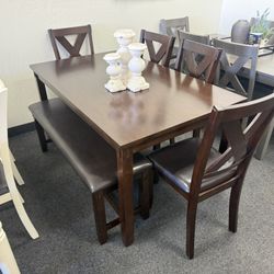 Dining Table With 4 Chairs And A Bench 