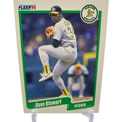 1990 Fleer Baseball Dave Stewart #21