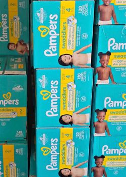 Pampers Swaddlers Diapers Pañales $40 each