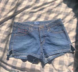 Lilu Denim Shorts with Pink Details