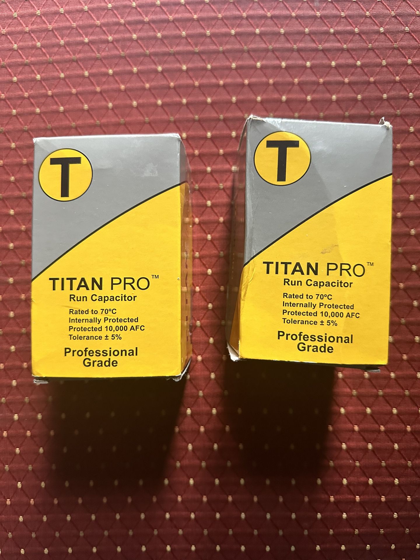 Titan Pro Run Capacitor NEW IN BOX Professional Grade Packard TRCFD455  For HVAC units. $10 For 1 Or BOTH for $18