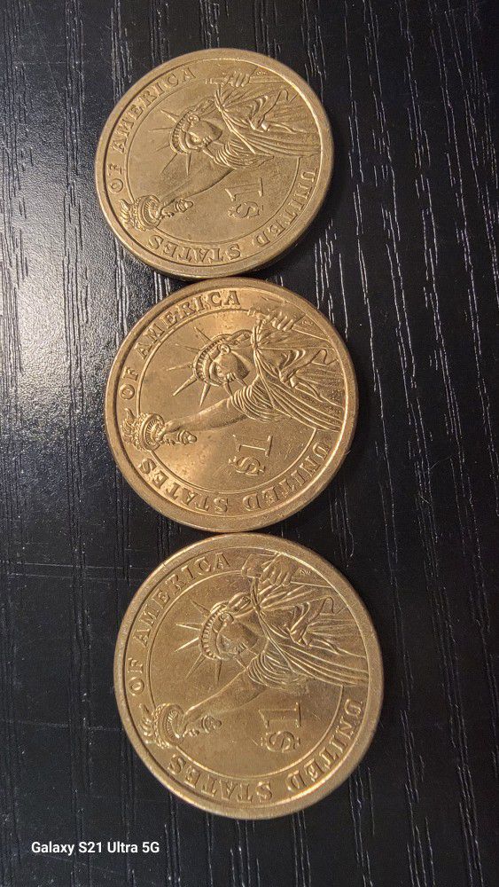 Presidential Gold $1 Coins 3 Piece Set