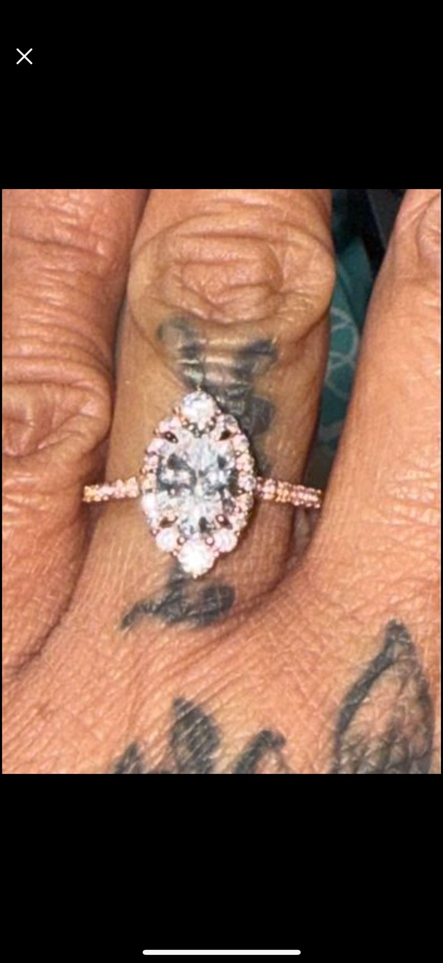 Simulated Diamond Wedding Set