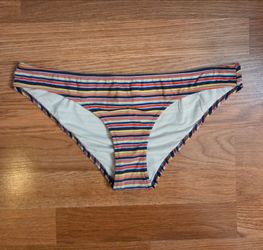 Solid & Striped Bikini Bottom (L)