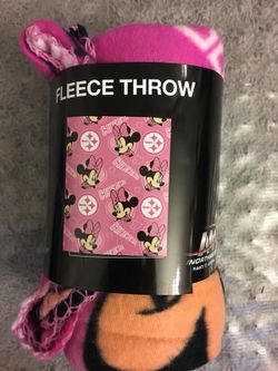 Pittsburgh Steelers Minnie Mouse Blanket