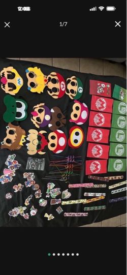 Mario Brothers party supplies