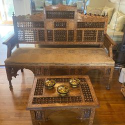 Antique Moroccan Living room Chair Set