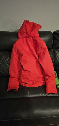 Red Hooded Winter Jacket