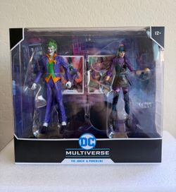 McFarlane Toys DC Multiverse Joker & Punchline 2-Pack – New Unopened