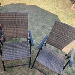 Folding Bistro Chairs ( 6 Chairs Available) $120