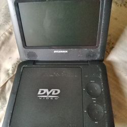 A Black  Travel DVD Player 