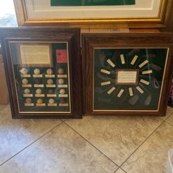 Gold Clubs And Balls Vintage 