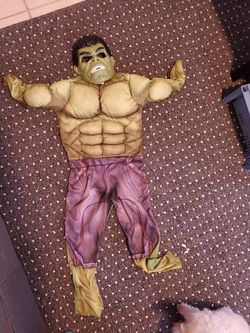 Hulk costume with mask (Medium)