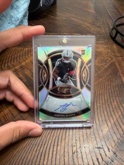 Ashton Jeanty 2025 Select Rookie Auto Card Raiders
