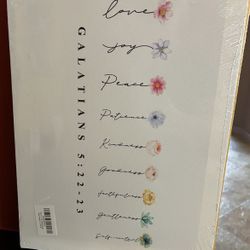 New Galatians 5:22-24 picture on canvas. Ready to hang. 