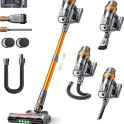 New Cordless Vacuum Cleaner,600W 50KPa 65Min, LED Touch Screen,Self-Standing