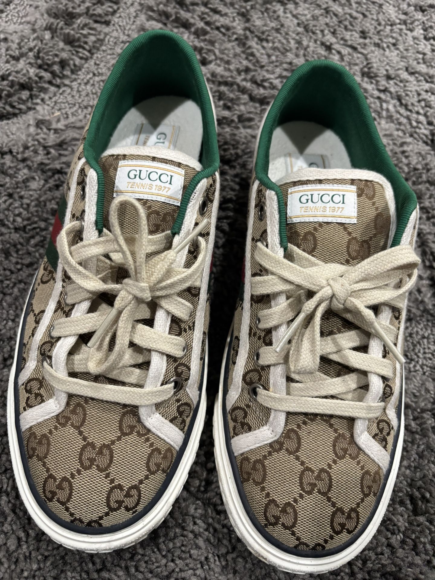 Gucci Women’s GG Tennis Sneaker Beige Size 10.5/40+