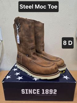Thorogood Work Boots sz 8 D STEEL TOE