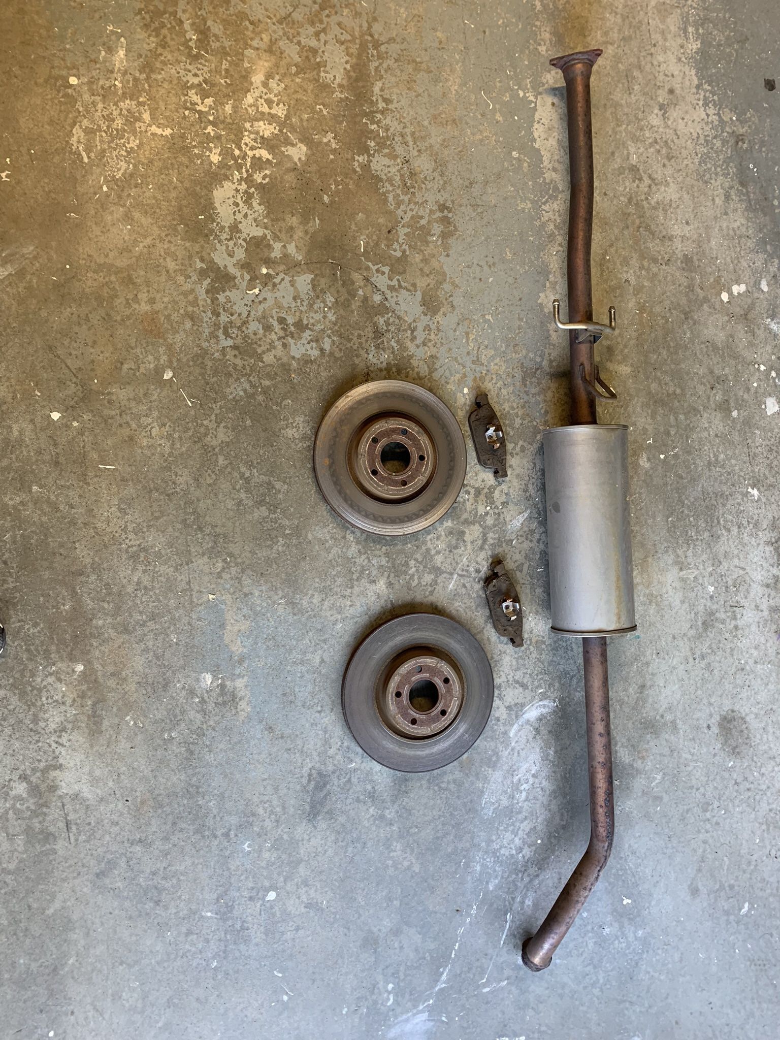 Free Scrap Exhaust, Rotors, And Brake Pads