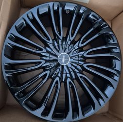 2026 LINCOLN AVIATOR RIMS OEM BLACK LABEL NEW.......( 22" INCH )