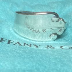 Tiffany Sterling Silver Spoon Ring