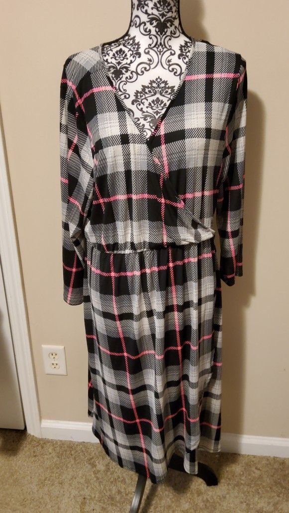 Sew In Love Plaid Dress Size 3X
