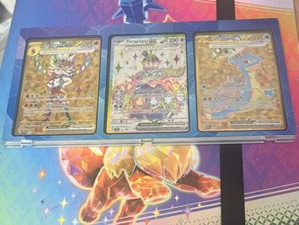 Terapagos UPC SEALED 3 CARD PROMO SET - Cinderace ex, Lapras ex, Terapagos ex