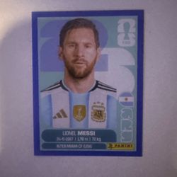 Messi Blue Sticker World Cup 2026