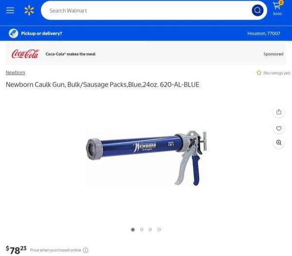 NewbornNewborn Caulk Gun Bulk/Sausage PacksBlue24oz. 620 AL BLUE