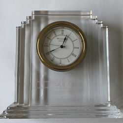 Waterford Crystal Metopolitan 6 inch Clock (Engraved)