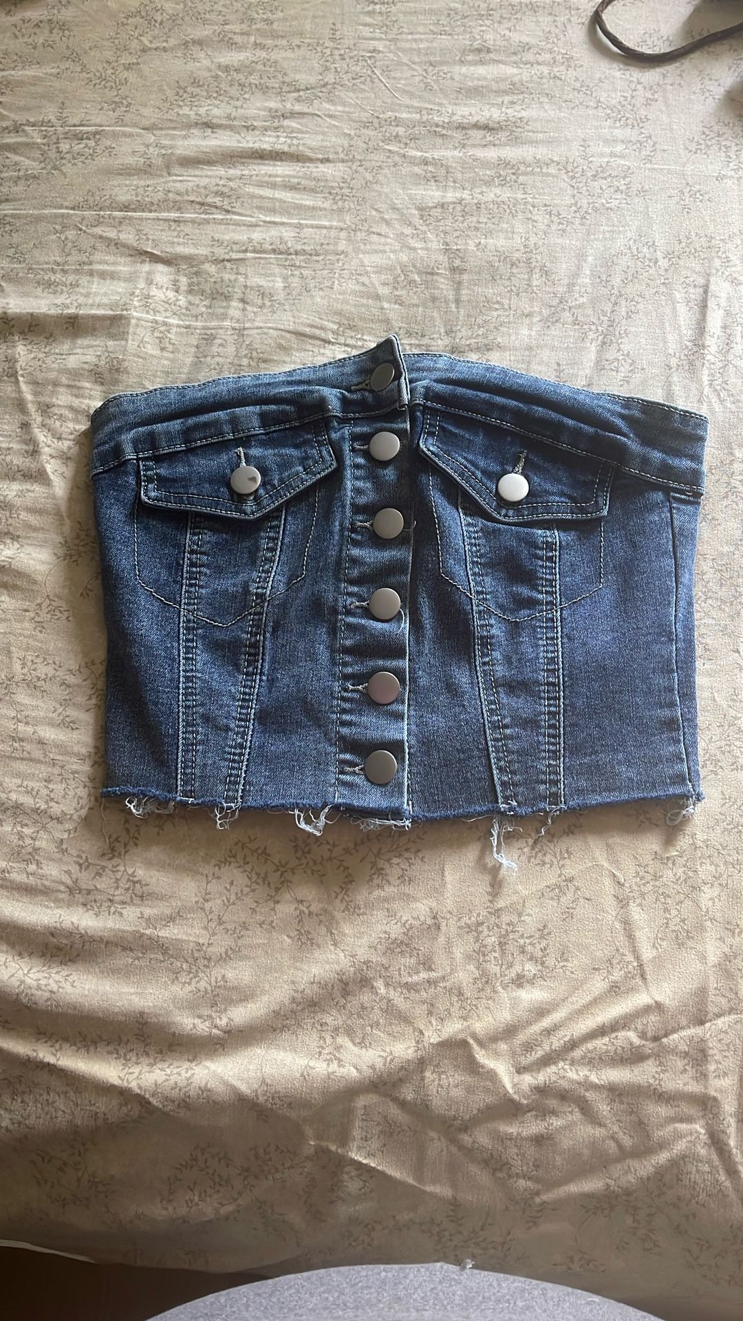 Denim Crop Top