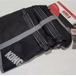 KONG Outerwear Rip-Stop Blanket Jacket Water Resistant Reflective Black L 20-23"