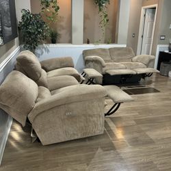 Reclining Couch Set Free Delivery 🚚 