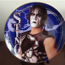 WCW Wrestler Sting 1988 Collectors Plate- *Hamilton Collection*