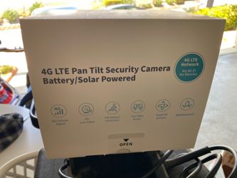 Brand New 4G LTE Security Camera - Battery/Solar Powered (No Wi-Fi Needed!)
