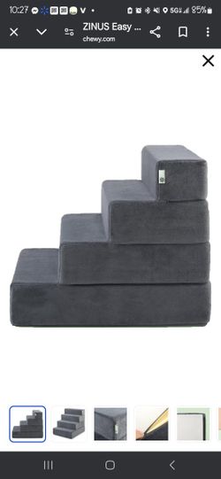 ZINUS Easy Pet Stairs , X-Large, Charcoal