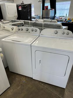 Used Whirlpool Washer and Gas Dryer Top Load