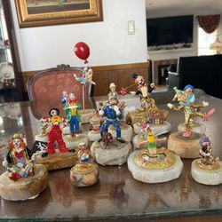 Rare Ron Lee Clown Collection - 24k Gold Plated - Disney AP Incl.