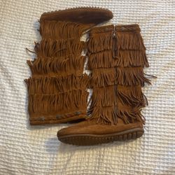 Minnetonka Knee High Moccasin Boots