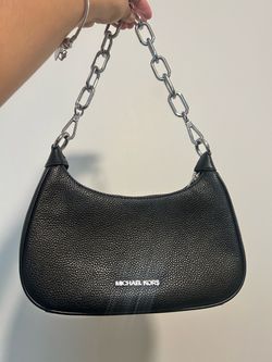 Michael Kors Black Pebbled Leather Shoulder Bag