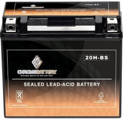 CB CHROMEBATTERY YTX20-BS 12 V 270 CCA AGM – Maintenance-Free 18 Ah Battery for ATV, UTV, Motorcycle, Snowmobile, Jet Ski
