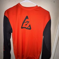 Orange/black off-roading athletic shirt